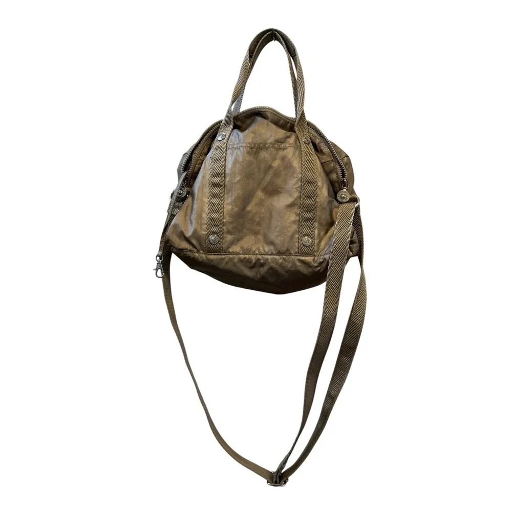 Kipling Metallic‎ Gold Shoulder Bag Crossbody Purse Handbag Satchel